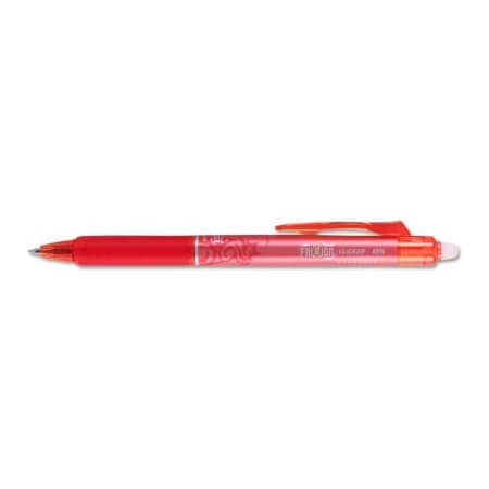Pilot Pilot FriXion Clicker Erasable Retractable Gel Pen, 0.5mm, Red Ink/Barrel, Dozen 32522